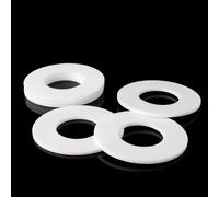 20pcs PTFE Flat Washers - 1.25mm Thick, Flange Gasket for Pressure Gauge & Water Pipe Joint, Inner Diameter 35-115mm(44x50x1.25mm)