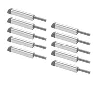 20pcs Push to Open Damper Buffer Magnetic Cabinet Door Latches Soft Quiet Closer Rebounder Cupboard Catch Drawer Stopper for Doors(Silver)