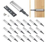 20PCS Push to Open Door Catches, Soft Close Magnetic Door Catch Magnetic Push to Open Latch Heavy Duty Cupboard Latches Cabinet Doors Damper for Cabinet Drawer Wardrobe Doors