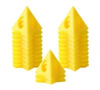 20pcs Pyramid Paint Triangle Stands Canvas & Cabinet Door Risers Acrylic/Epoxy Pouring Support Tripods Great Holders for Painting Cones Points Stand & Holder for Artistic Creations Yellow