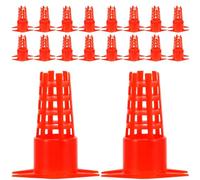 20pcs Queen-bee Cage Red Plastic Protective Holder