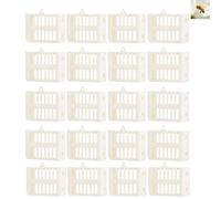 20pcs Queen Cages Plastic Beekeeping Queen Cage, Match Box Style Adjustable Extendable Cage for Suspending Queen Bees Between Frames, Lightweight Beekeeper Supply