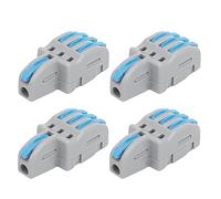 20pcs Quick Connector T Tap Wiring Connector Terminal Connector Terminal Wire Diameter: 0.08-2.5(4) mm² (Blue)