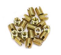 20Pcs Quick Thread Insert, Self Tapping Slotted Screw Thread Insert Nuts, Carbon Steel Thread Reinforce Repair Tool(Inner M6x1.0 Outer M9x1.0)