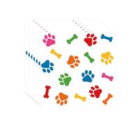 20pcs Rainbow Paw Print Dog Napkins Serviettes,Puppy Dog Birthday Paper Napkins Tissue for Kids Puppy Dog Themed Birthday Party Supplies,Dogs Birthday Party Decorations