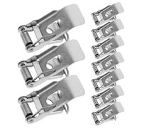 20pcs Recessed Light Spring Clip Two Hole Metal Flush Mount Bracket | Silver Hardware, for LED Panel Lights and Ceiling Cutouts, Electricians, Home Diyers, Lighting Retrofits