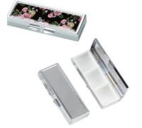 20pcs Rectangle 3 Compartment Sublimation Blank Pill Box Metal Medicine Pill Case One Week,DIY Print Portable Pocket or Purse Pill Box Unique Gift for Sublimation Print