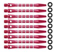 20pcs Red Aluminum Alloy Darts Shafts with Standard 2ba Screw Thread