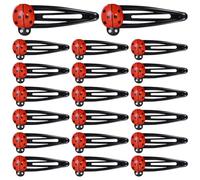 20Pcs Red Ladybug Hair Clips for Girls, Lady Bug Hairs Accessories for Women Cute Animal Clips Accessories, Resin Animal Hairpins for Women Cartoon Barrettes