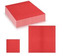 20PCS Red Paper Napkins Serviettes Disposable Party 32x32cm,2 Ply Cocktail Napkin Solid Colour Lunch Dinner Serviettes Decorative Paper Napkins for Christmas Wedding Birthday Picnic Kitchen Restaurant