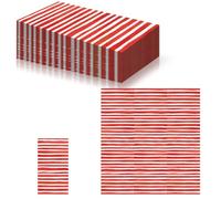 20Pcs Red Striped Napkins Serviettes Disposable 40x33cm,2Ply Elegant Cocktail Napkin Dinner Guest Tissue Hand Towel Decorative Paper Napkins for Christmas Baby Shower Wedding Birthday Bathroom
