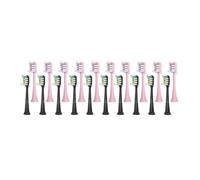 20Pcs Replaceable Toothbrush Heads Compatible with Xiaomi SOOCARE X1 X3 X5 Sonic Electric Tooth Brush Nozzles Vacuum Package(Balckpink)