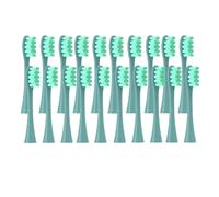 20PCS Replacement Brush Heads Compatible for Oclean Flow/X PRO Elite/X/One/Z1/F1Electric ToothbrushVacuum Sealed Bristle Heads(20 pcs Green)