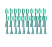 20PCS Replacement Brush Heads,Compatible for Oclean Flow/X PRO Elite/X/One/Z1/F1Electric ToothbrushVacuum Sealed Bristle(20 pcs Green)