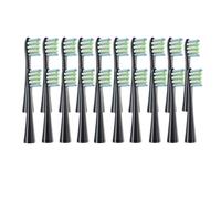 20PCS Replacement Brush Heads Compatible for Oclean Flow/X PRO Elite/X/One/Z1/F1Electric ToothbrushVacuum Sealed Bristle Heads(20 pcs Black)
