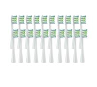 20PCS Replacement Brush Heads,Compatible for Oclean Flow/X PRO Elite/X/One/Z1/F1Electric ToothbrushVacuum Sealed Bristle(20 pcs White)