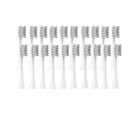 20PCS Replacement Brush Heads,Compatible for Oclean Flow/X PRO Elite/X/One/Z1/F1Electric ToothbrushVacuum Sealed Bristle(20 pcs Grey)