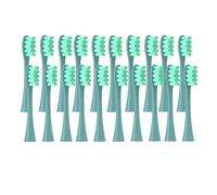 20PCS Replacement Brush Heads,Compatible for Oclean Flow/X PRO Elite/X/One/Z1/F1Electric ToothbrushVacuum Sealed Bristle(20 pcs Green)
