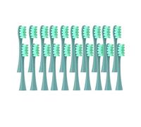 20PCS Replacement Brush Heads,Compatible for Oclean Flow/X PRO Elite/X/One/Z1/F1Electric ToothbrushVacuum Sealed Bristle(20 pcs Green)