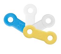 20PCS Replacement Elastic Straps for Meyson EMA Application (Blue, 19 mm)