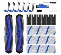 20Pcs Replacement Parts for ECOVACS DEEBOT X11 OmniCyclone/X11 Pro Omni Robot Vacuum, Accessories Kit ：2 Main Brushes, 6 Filters, 3 Roller Mop Pads, 6 Side Brushes，3 Cleaning Tools