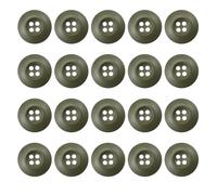 20PCS Resin Button 4 Hole 0.8 Inch Army Military Buttons Sewing Button for Pants Jacket Uniforms Bags Accessorie Army Military Buttons (Light Army Green, 32L=20MM)