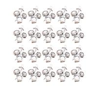 20pcs Retro Cassette Tape Musical Instrument Charm In Antique Silver For Creative Jewelry And Tibetan Styles Crafting