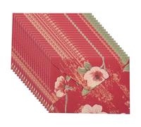 20Pcs Retro Floral Envelopes 6.46x4.4Inch Flipping Paper Envelope Card Holder for Wedding Invitations Greeting Card European Fashion Writing Set