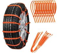20Pcs Reusable Anti Snow Chains, Universal Adjustable Emergency Snow Tire Chains Non-Slip Cable Tie Snow Mud Chains for SUV Pickup Trucks for Beginners (C)