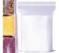 20PCS Reusable Grip Seal Bags - 9"x12.6" (22x32cm) Heavy-Duty PE Storage Bags with White Seam & Resealable Zip Lock for Home, Kitchen, Crafts, Jewelry & DIY Arts