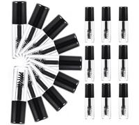 20pcs Reusable Mascara Bottle 0.8ml Black Acrylic Empty Tube