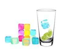 20Pcs Reusable Plastic Ice Cubes Reusable and Fast Freezing Ice Cubes No F