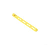20pcs Reusable Silicone Cable Ties for Organizing Headphone and Data Cables at Home or Work (Yellow)