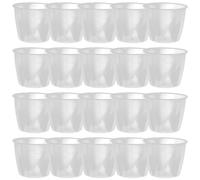 20pcs Rice Measuring Cup 160ml Plastic Kitchen Measure Cup | PP Material, Smooth Non-stick Surface, Easy to Wash, Lightweight Build, for Water and Rice Use