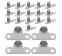 20pcs Right Angle Bracket Carbon Steel Flat Corner Brace | Precision-pressed Metal Design, Universal Replacement for Gas Springs, for Cabinet Door Lifts and Maintenance