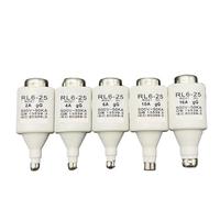 20PCS RL6-25 R021 2A 4A 6A 10A 16A 20A 25A 32A Spiral Fuse 500V DII(25A)