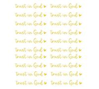20PCS Road of Belief Trust in God Car Glass Decals Removable and Reflection Accessories Trust in God Stickers Spiritual Car Decoration
