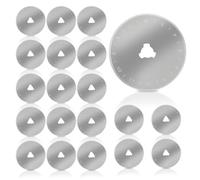 20PCS Rotary Cutter Blades 45mm, Fabric Cutter Blades Universal Rotary Cutting Replacement Blade, Precision Cutting Blade Refill for Scrapbooking, Card Making, Quilting, Sewing & Art Crafts