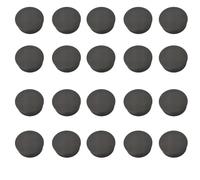 20PCS Round Plastic End Caps 48mm Black Insert Plugs Anti-Slip Plastic Round Tube Plug for Pipe Tables Chairs Desks Beds