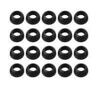 20pcs Rubber Bull Nose Dome Shaped Gas Seal O For Rings for LPG Regulator and BBQ Bottle Gas Systems Resistant to Hydraulic Fluid Oils and Water (transparent)