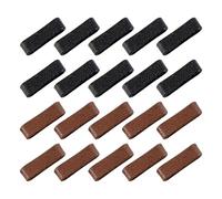 20Pcs Rubber Leather Belt Loop Keepers Ring Buckle Brown Black Replacement Belts Straps Organizer Fixing Holder Stays Retainer Loops for Belt Hold Extra Men Women DIY Craft Accessories