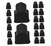 20pcs Rubber Valve Pads 4mm for Trombone French Horns | Black Piston Accessories, Quick Replacement for Band Rehearsal and Performances, Sturdy Rubber End Tips