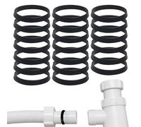 20PCS Rubber Washers O Rings Rubber Assorted Seal Kit For Plumbing 40mm Sink Plug Seal Cone O-Ring Silicone Washer For Sink Pipe Fittings For 1/2 Inch Water Pipe Odour Trap Siphon