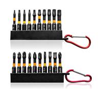 20Pcs S2 Steel Screwdriver Bit Set, Phillips PH2 Driver Bits Set, Anti-Slip Drill Bits, Wrench Drill Bit Set, Magnetic Impact Driver Bit Set, Tamper Resistant Star Bits Set for Electric Manual