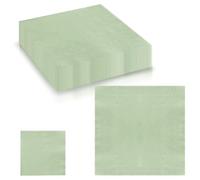 20PCS Sage Green Napkins Serviettes Disposable Party 32x32cm,2 Ply Cocktail Napkin Colourful Lunch Dinner Serviettes Decorative Paper Napkins for Baby Shower Birthday Picnic Restaurant