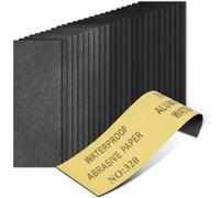 20PCS Sand Paper 320 Grit Sandpaper Sheets, 9 x 3.6 Inch Wet Dry Sandpaper Sheets, Sand Paper for Metal, Wood Furniture, Automotive and Crafts