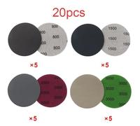 20pcs Sanding Discs, 3 Inch Hook&Loop, Grits 800/1500/2000/3000 for Wet/Dry Use, Great for Wood and Automotive Finishing