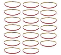 20Pcs Sandpaper Belt Abrasive Strip Replacement, 330x10mm, 10 Grit Options - Wear -, Sharp Cutting Performance, Ideal for Metal Grinding and Polishing (600#)
