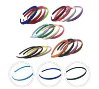 20pcs Satin Headband Hair Accessories for Women, No Dents | Resin Plastic Cotton Blend, Easy to Use for Dry Long Hair, Office Daily Wear and Football Random Color