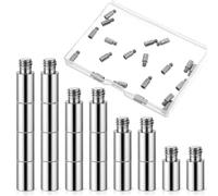 20PCS Scrapbook Extension Posts Album Accessories Extension Post Replacement for Binding Extending Post-bound Refillable Photo Album Scrapbook Screws Craft Diy Refill Pages (12 mm/ 0.47 Inch)